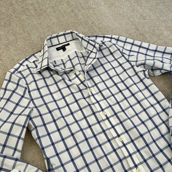 Banana Republic Slim Fit Non Iron Long Sleeve Button Up Cotton Shirt S - Picture 3 of 9